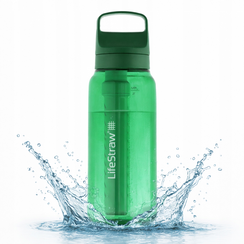 Butelka Filtrująca z Filtrem do Wody 1l LifeStraw Go 2.0 Zielona