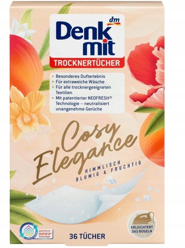 

Denkmit Chusteczki Do Suszarki Cosy Elegance 36szt