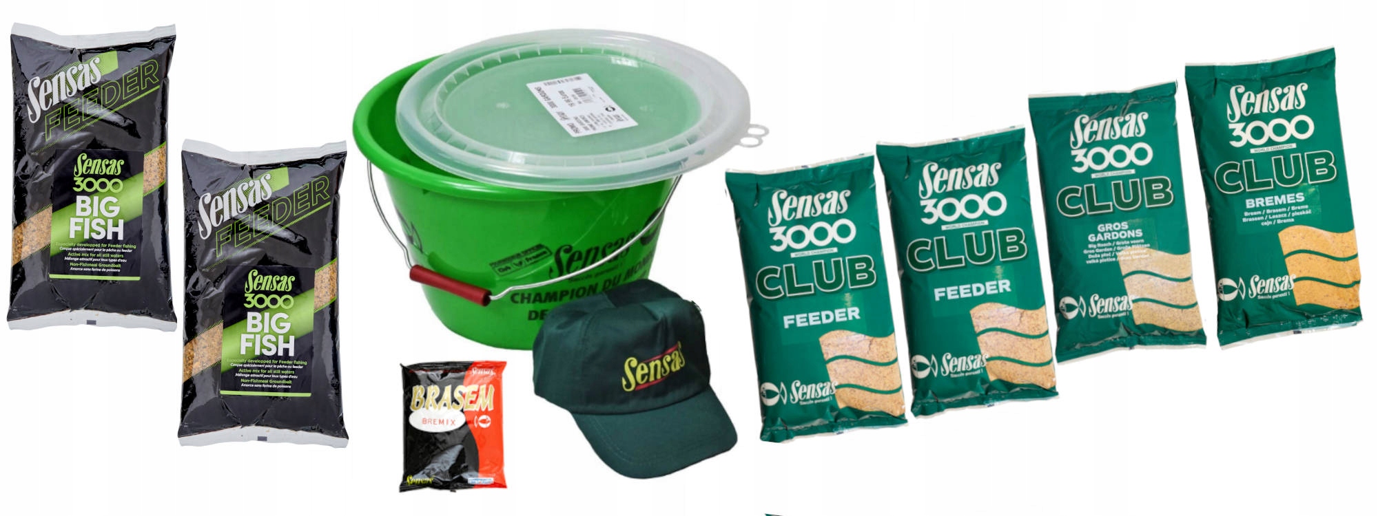 Zestaw zanęta zawodnicza Sensas Feeder wiadro 6kg
