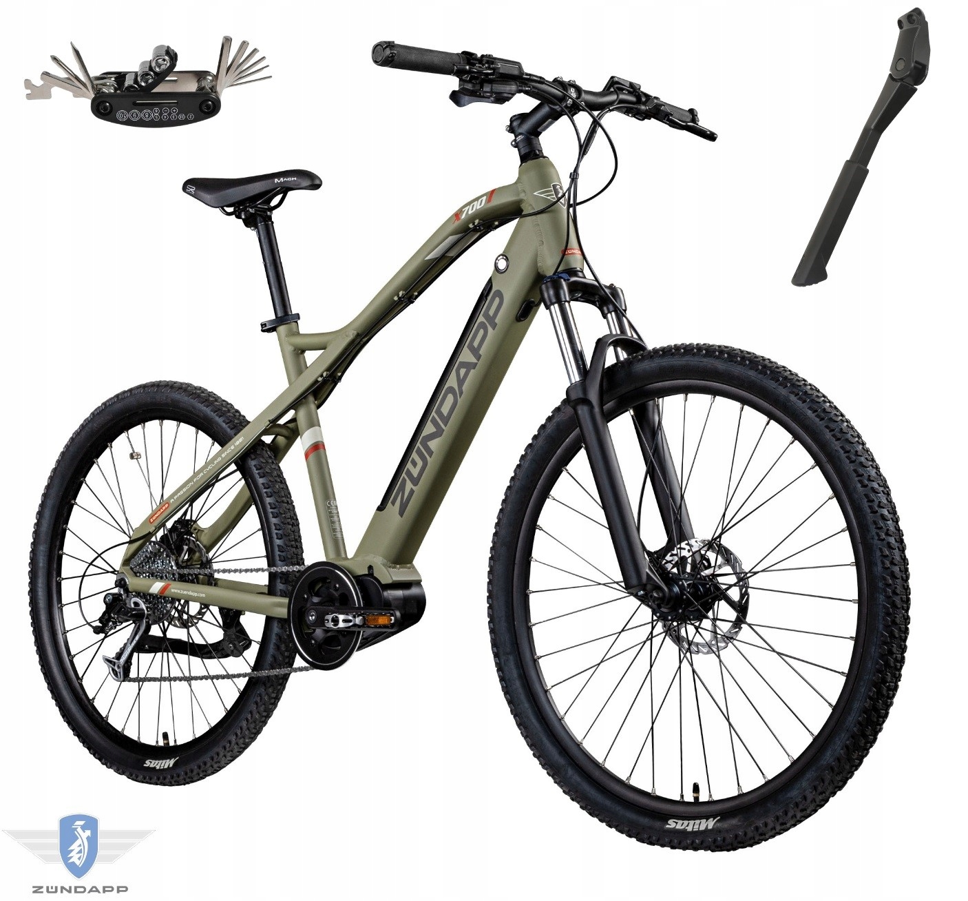 Rower Elektryczny Męski Damski Górski Mtb 27,5" Shimano Alivio 504Wh 80 Nm