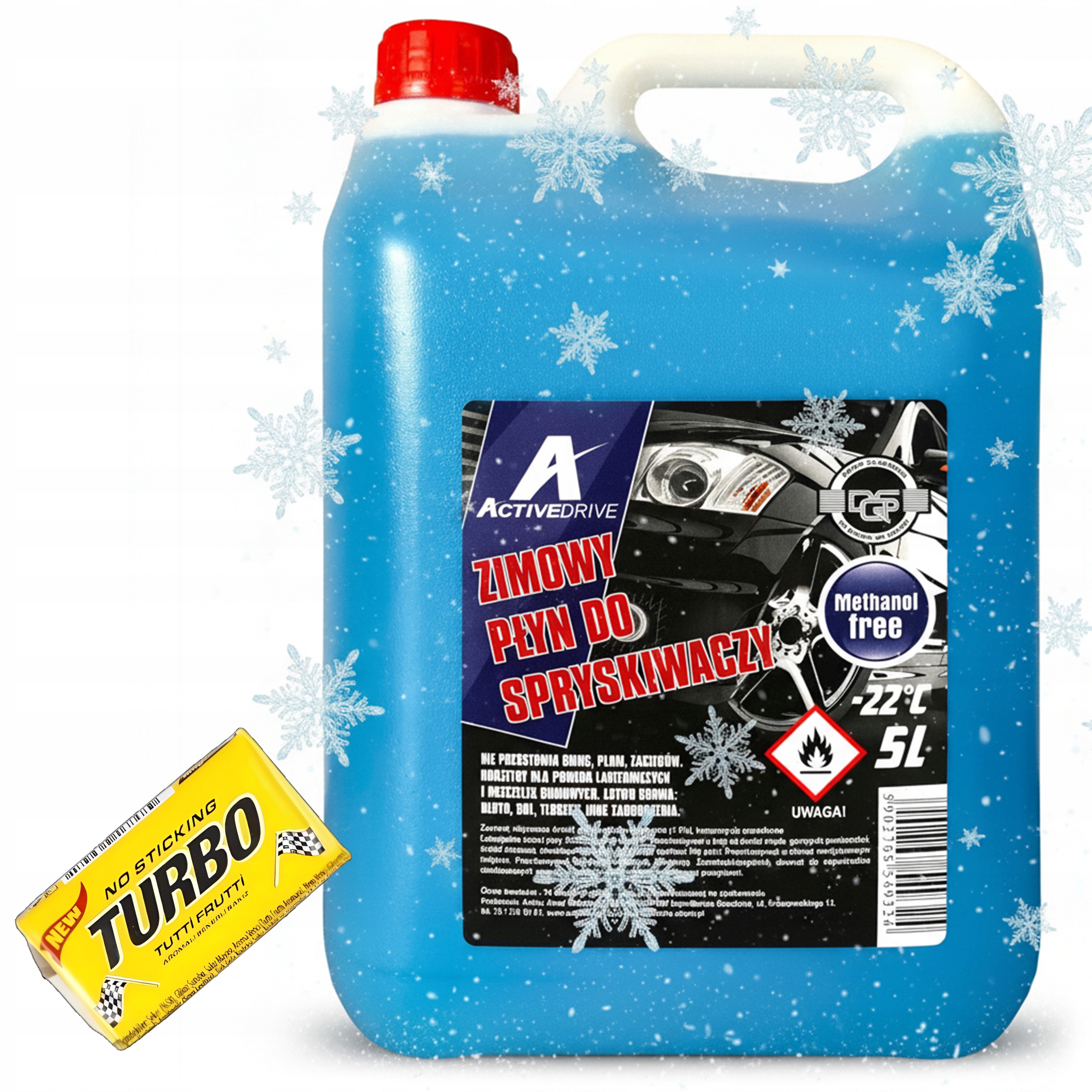 Zimowy Zapachowy Płyn Do Spryskiwaczy Dla Każdego 5L -22 Guma Turbo