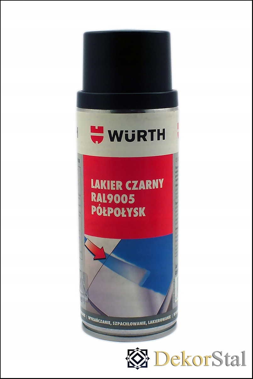 

Wurth Lakier Półpołysk Czarny RAL9005 400 ML