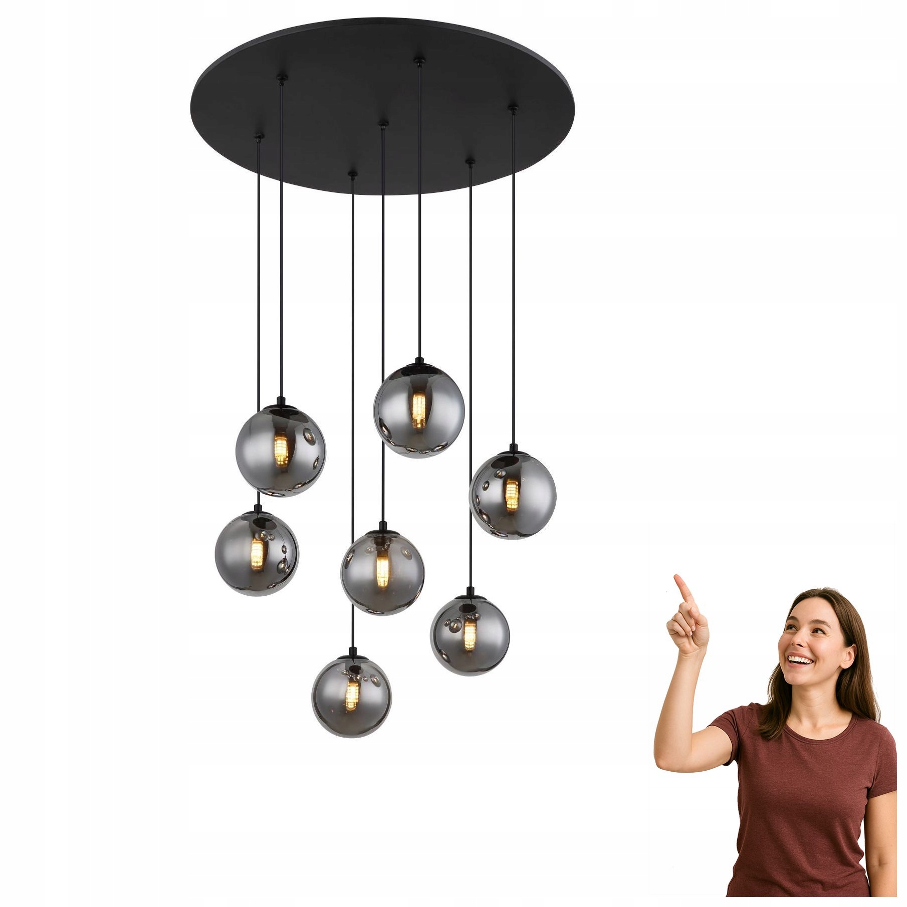 Závesná lampa Riha 56133-7H Globo