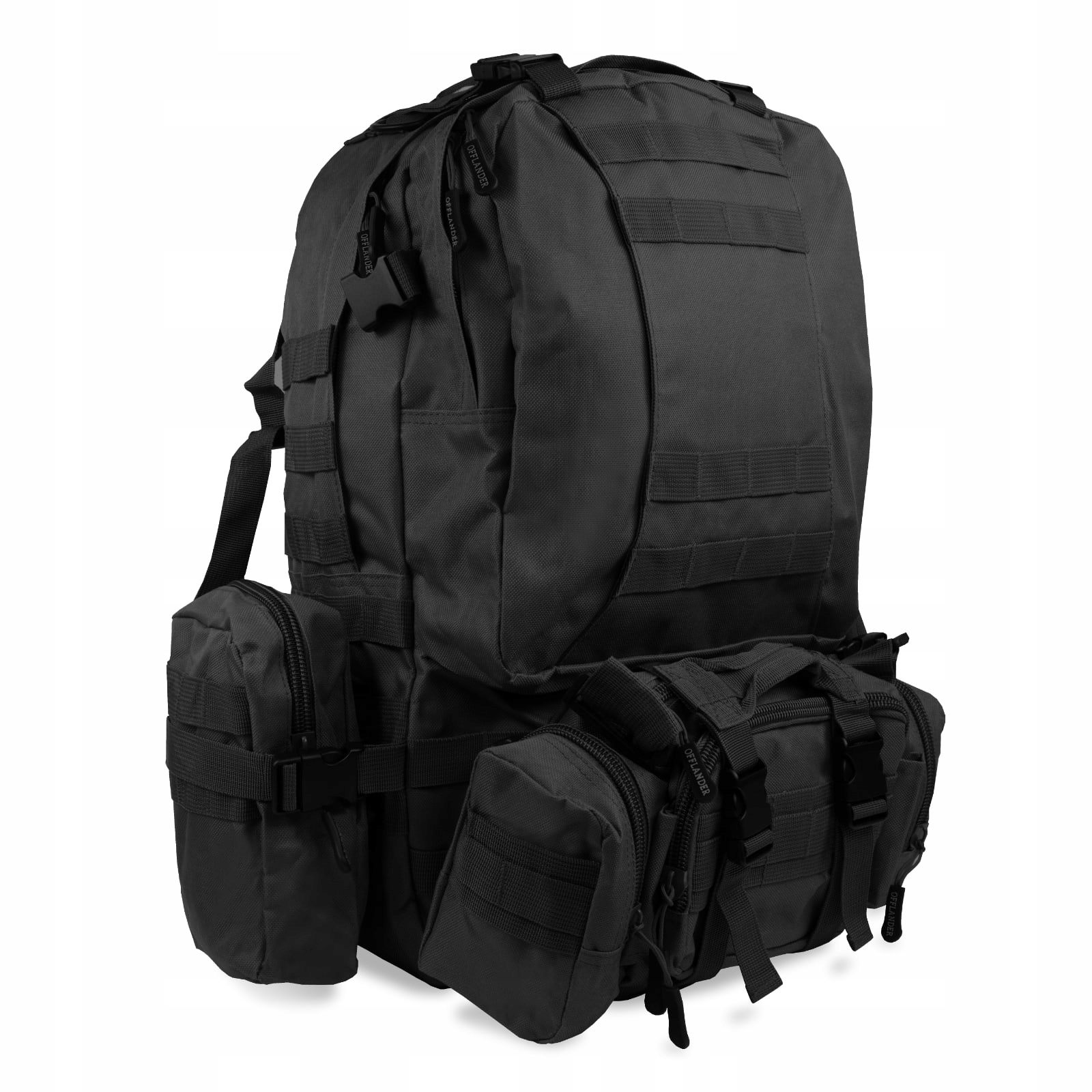 Offlander Plecak górski turystyczny Survival Combo 38L Czarny