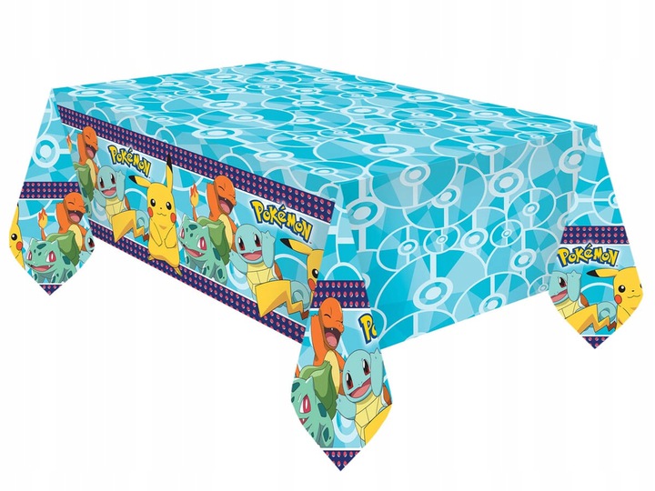 Obrus foliowy Pokemon 120x180 cm Urodziny