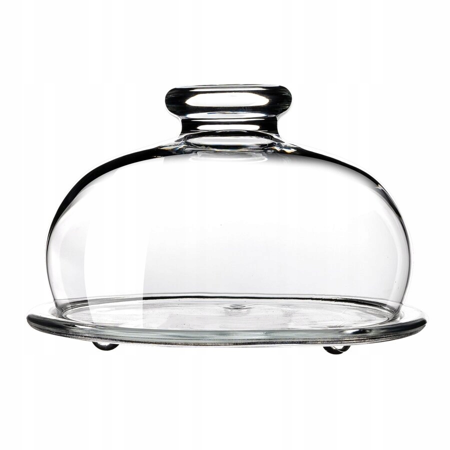 Pojemnik na ser szklany z kloszem Edwanex 24,5 cm