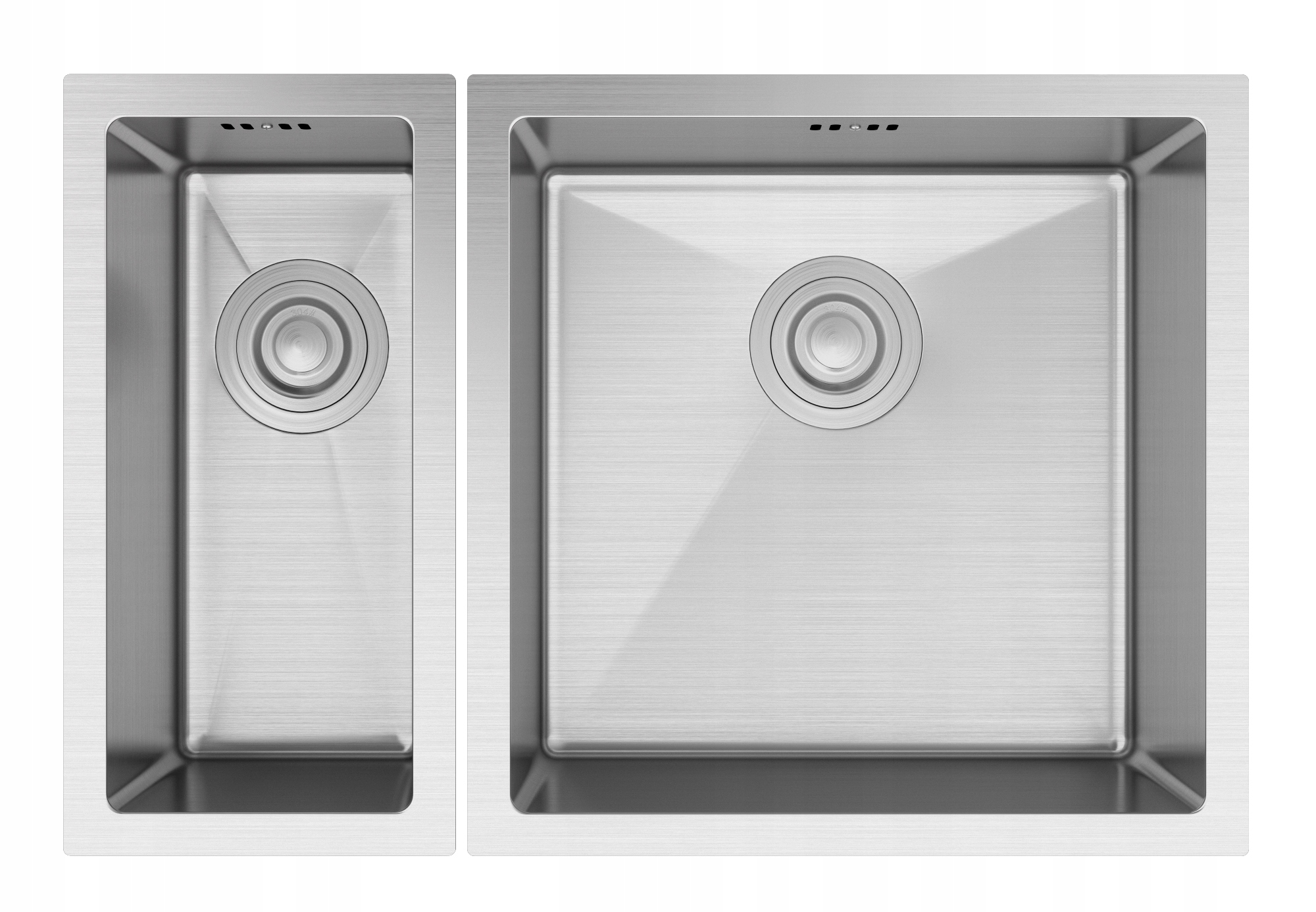 Oceľový Drez 1,5KOMORY Sada 2KS BARI2244