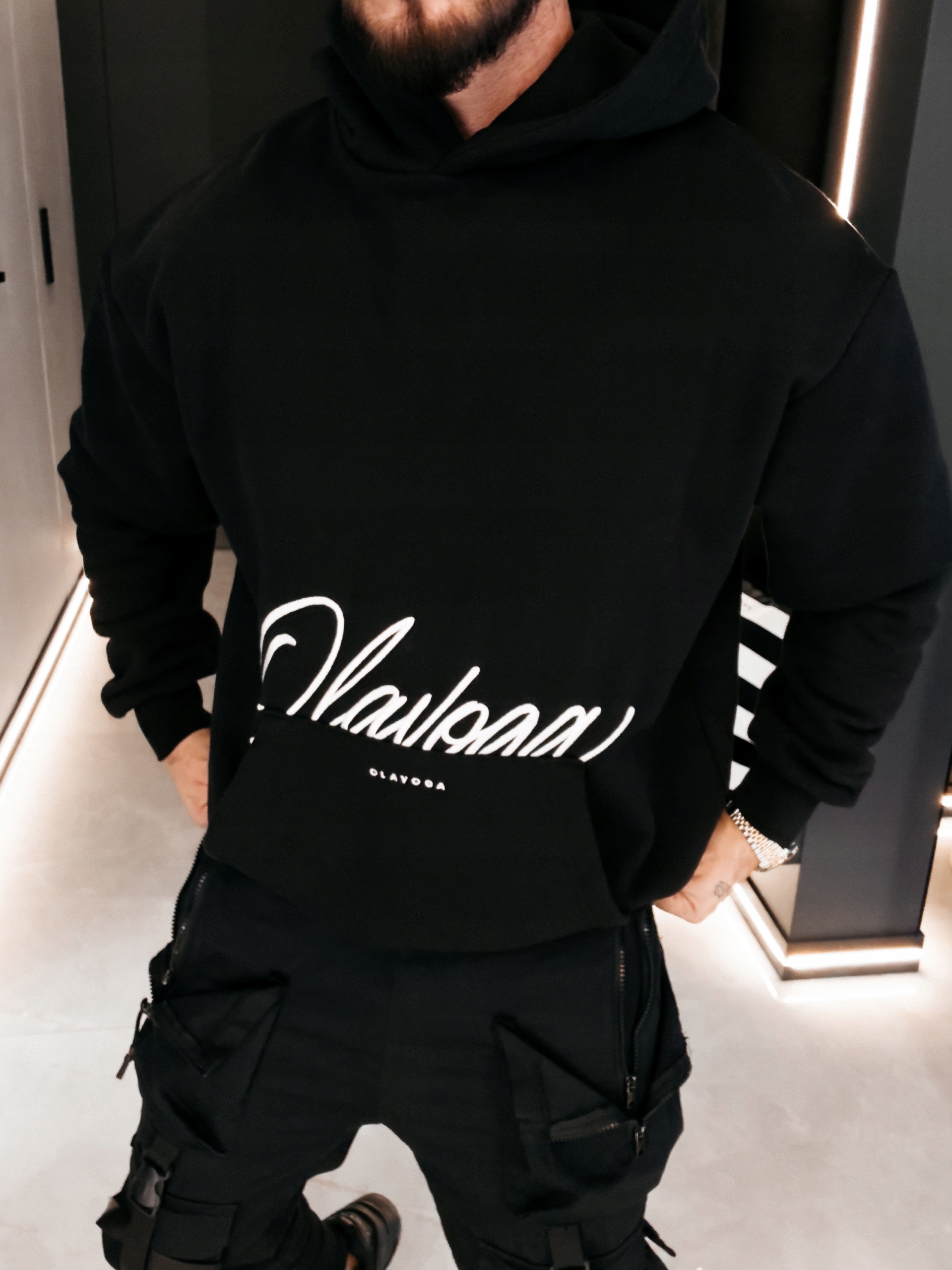 Pánská Mikina Ground Olavoga Černá L