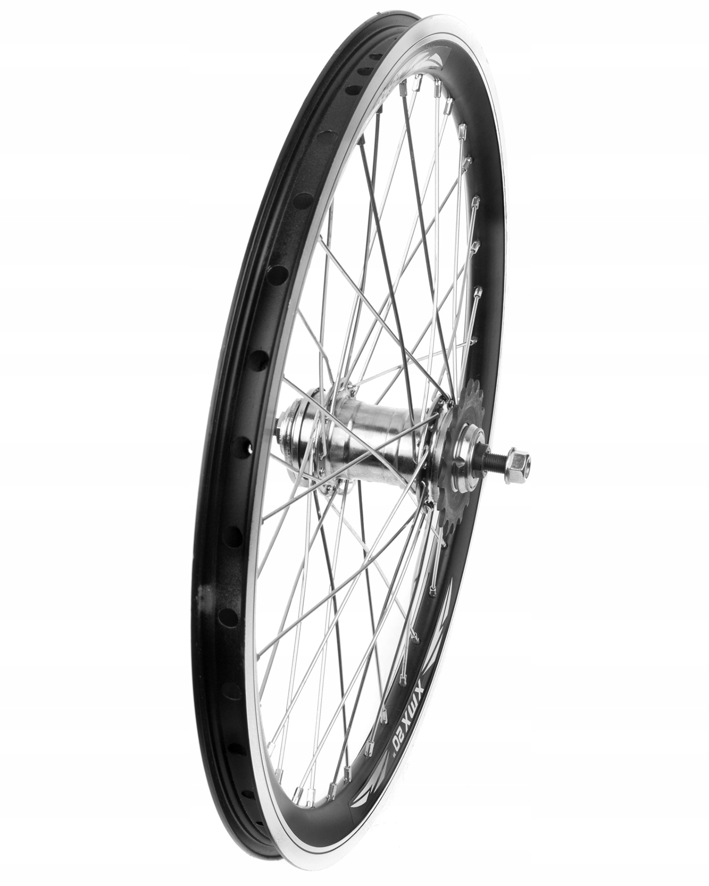 KOŁO DO ROWERU TYŁ PIASTA VELOSTEEL Z HAMULCEM ZESTAW 20" Kod producenta K20TFALU