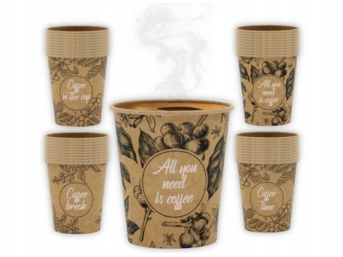 Kubki papierowe Kram All You Need Kraft 180 ml 100 szt. Kod producenta 1234