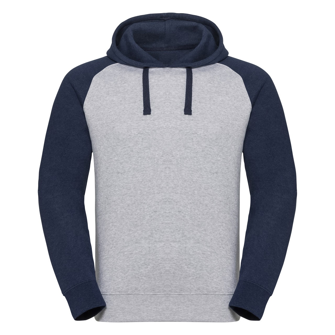 Pánská mikina Baseball s kapucí přes hlavu Modrý Melanž vel. 3XL