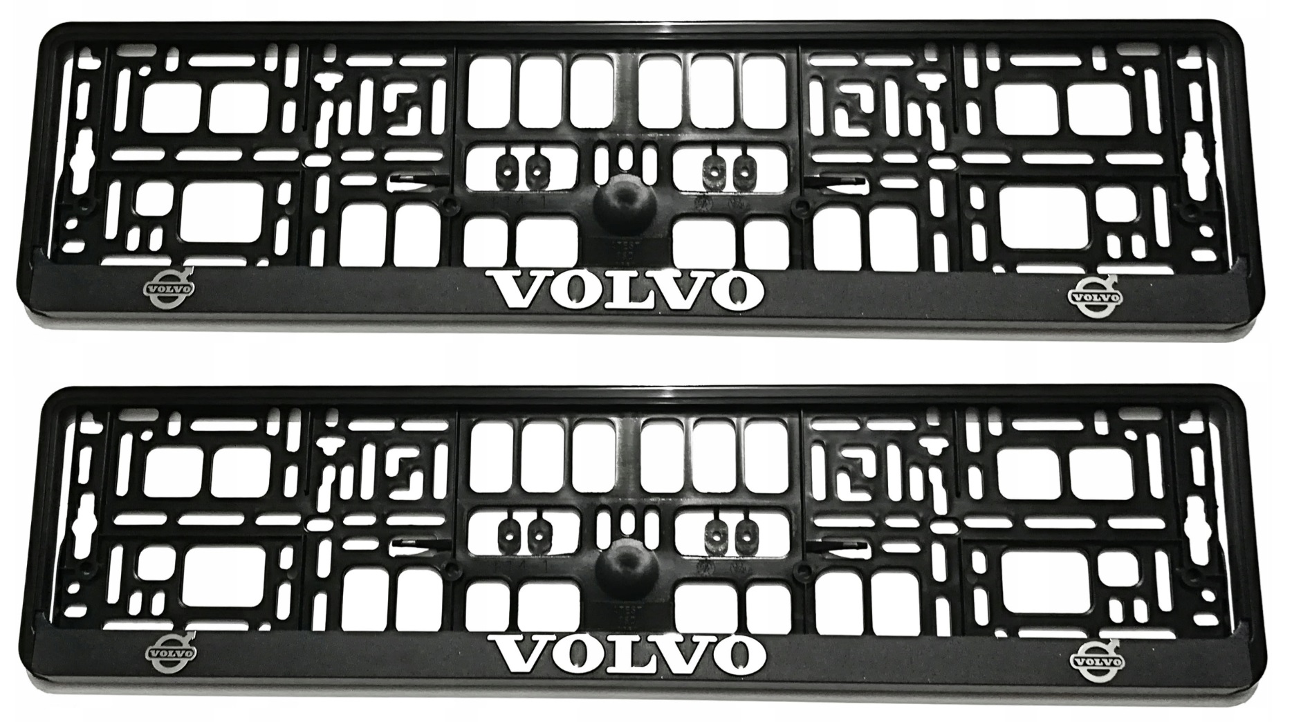 2SZT. Ramka Tablicy Rejestracyjnej 3D Napis Volvo Chrom