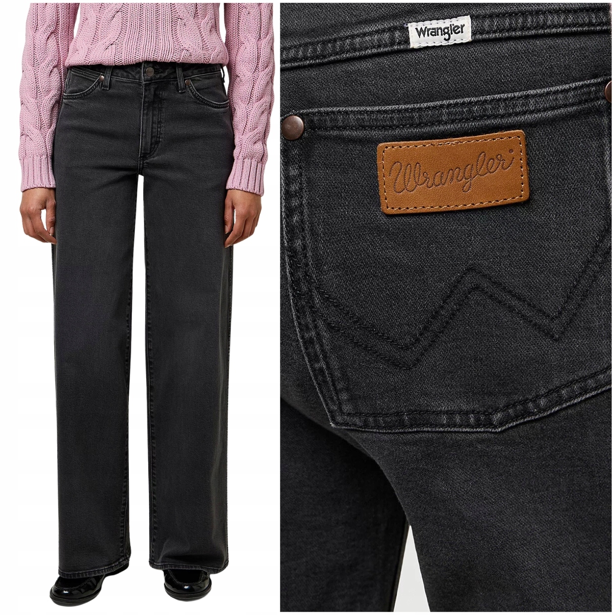 Wrangler World Wide volné široké dámské džínové kalhoty palazzo W29 L32