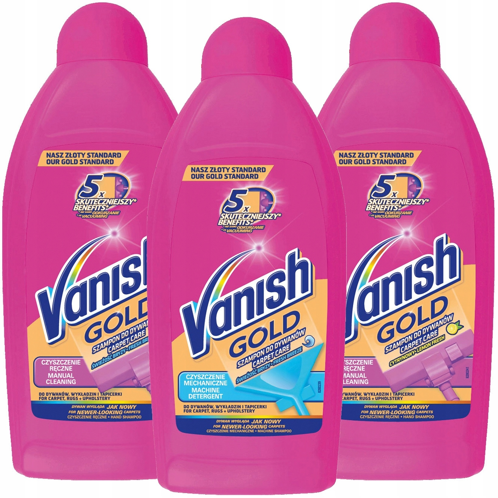 

Zestaw Vanish Gold Szampon do Prania Dywanów 1,5L
