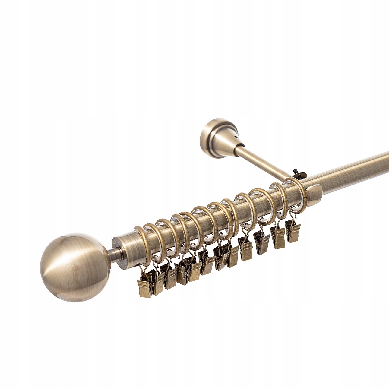 Dekoria Garnýž jednoduchý Elegant antique brass 200 cm zlatý