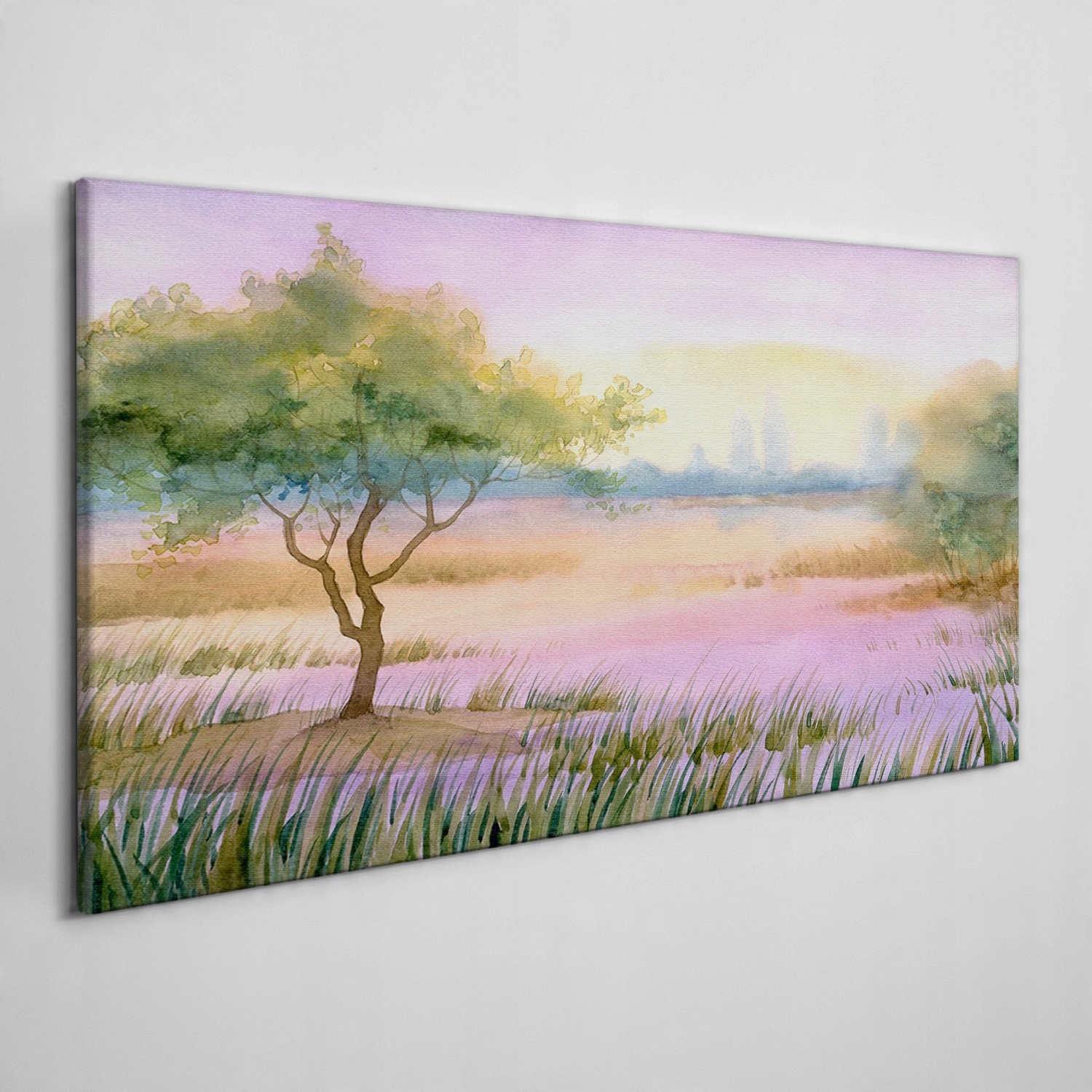 

Obraz na płótnie Akwarele drzewo woda 100x50 cm