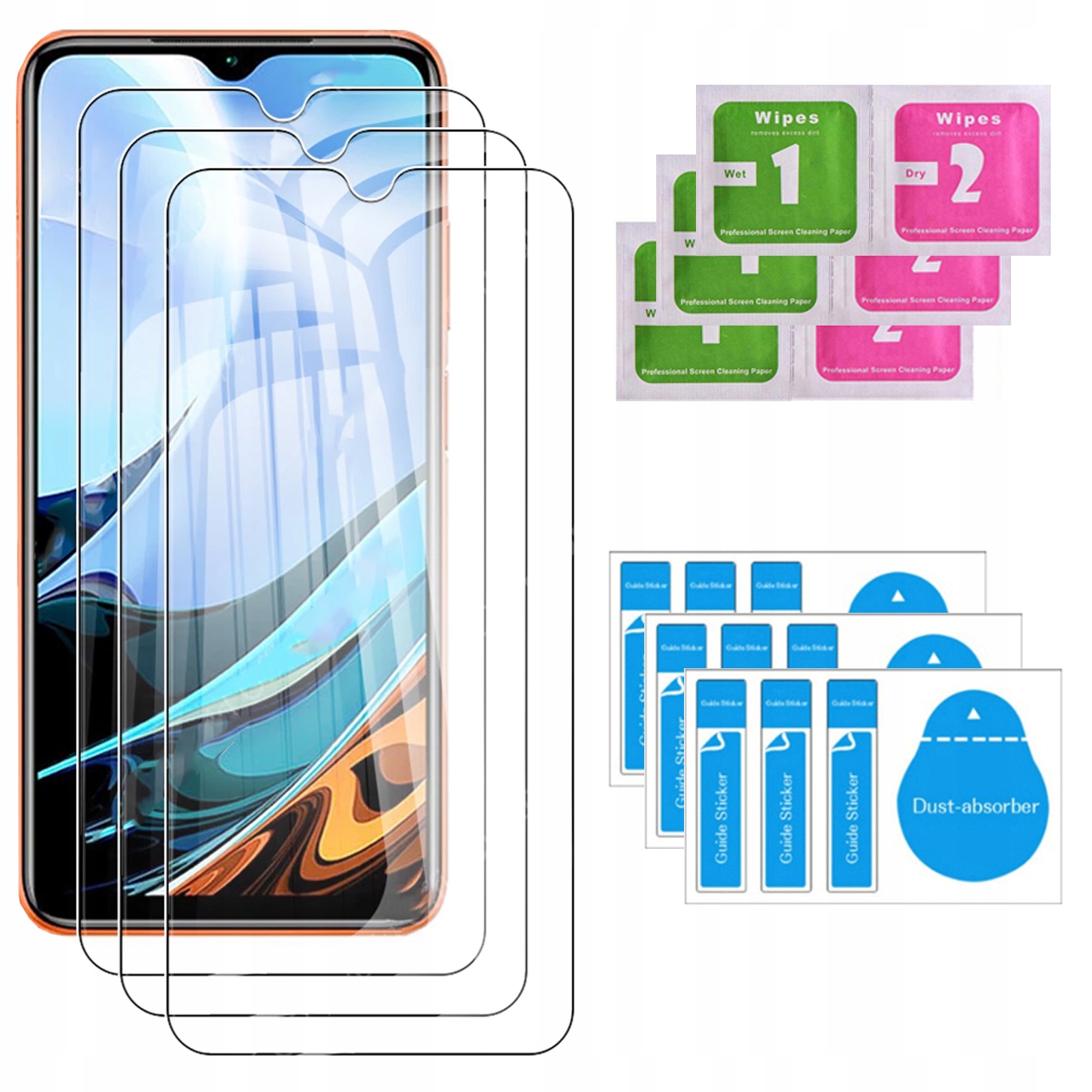

3x Szkło Hartowane 9H do Xiaomi Redmi 9T