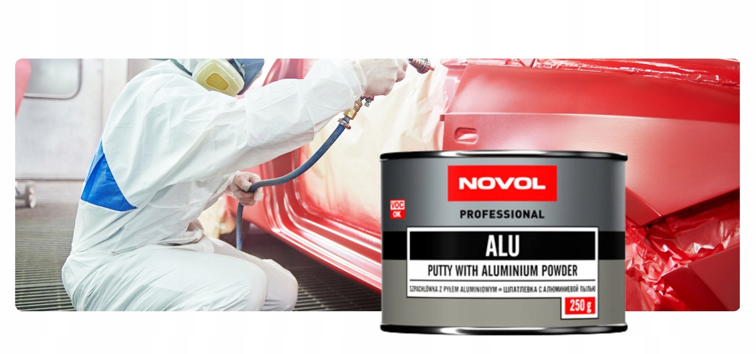 Novol Alu 250g Aluminiowa Szpachla Samochodowa do Napraw Numer katalogowy producenta 1160