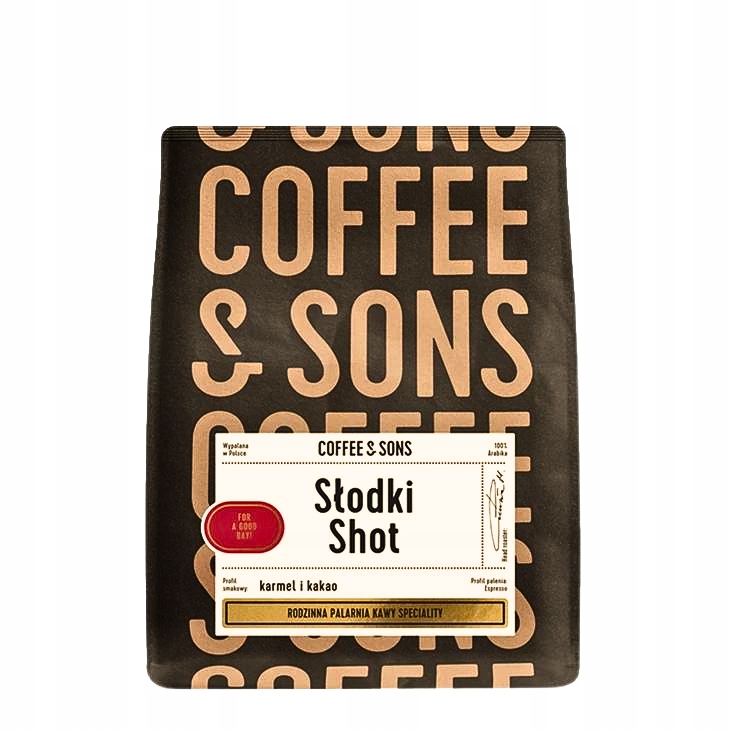 Kawa ziarnista Coffee and Sons Słodki Shot 1000g Polska Produkcja