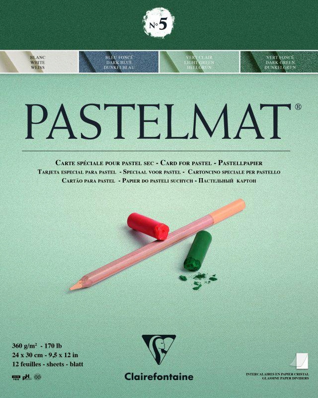 Blok na pastely Pastelmat No5 24x30 cm Clairefontaine 12 listů