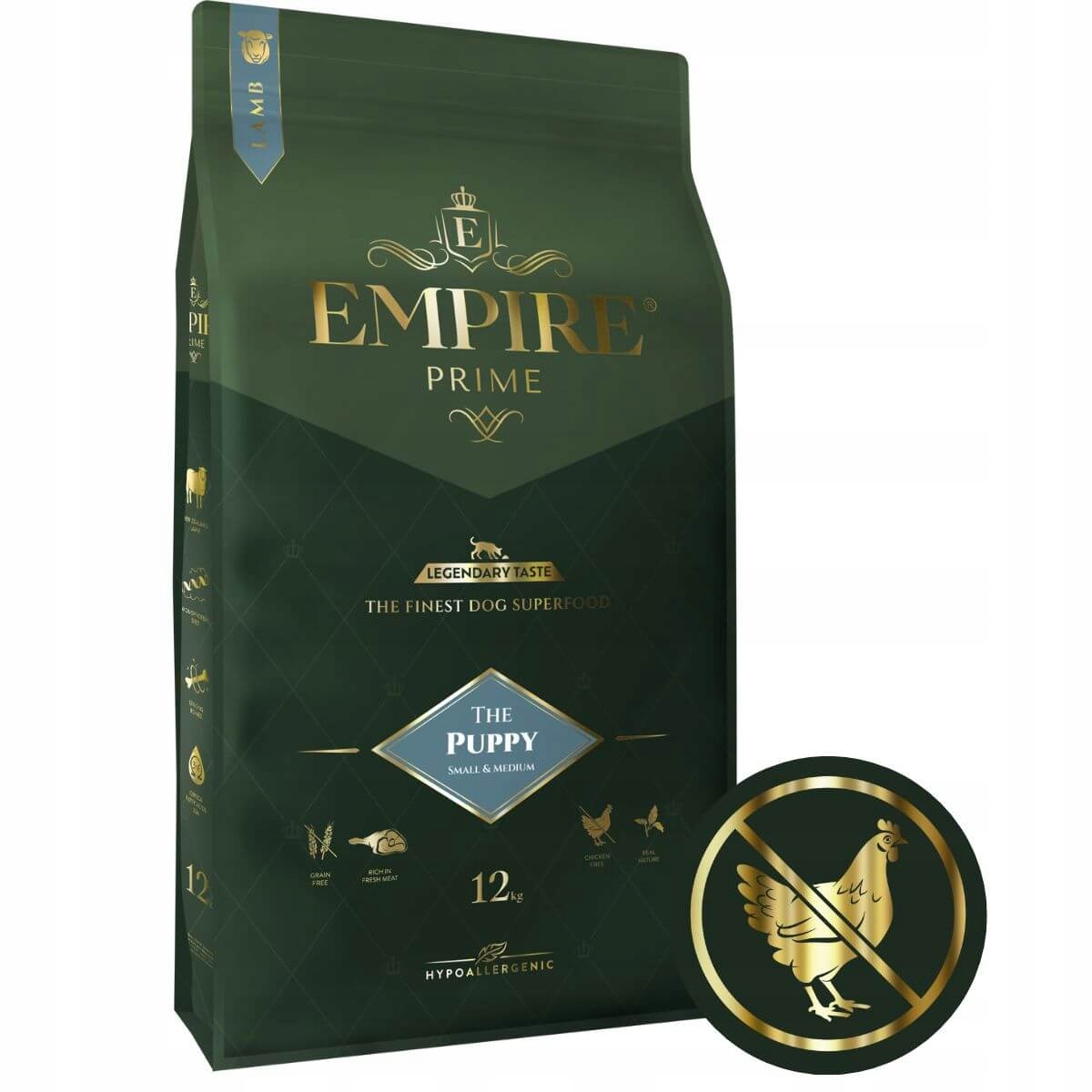 Sucha Karma Empire Puppy Duże Rasy 12kg bez kurczaka Hipoalergiczna