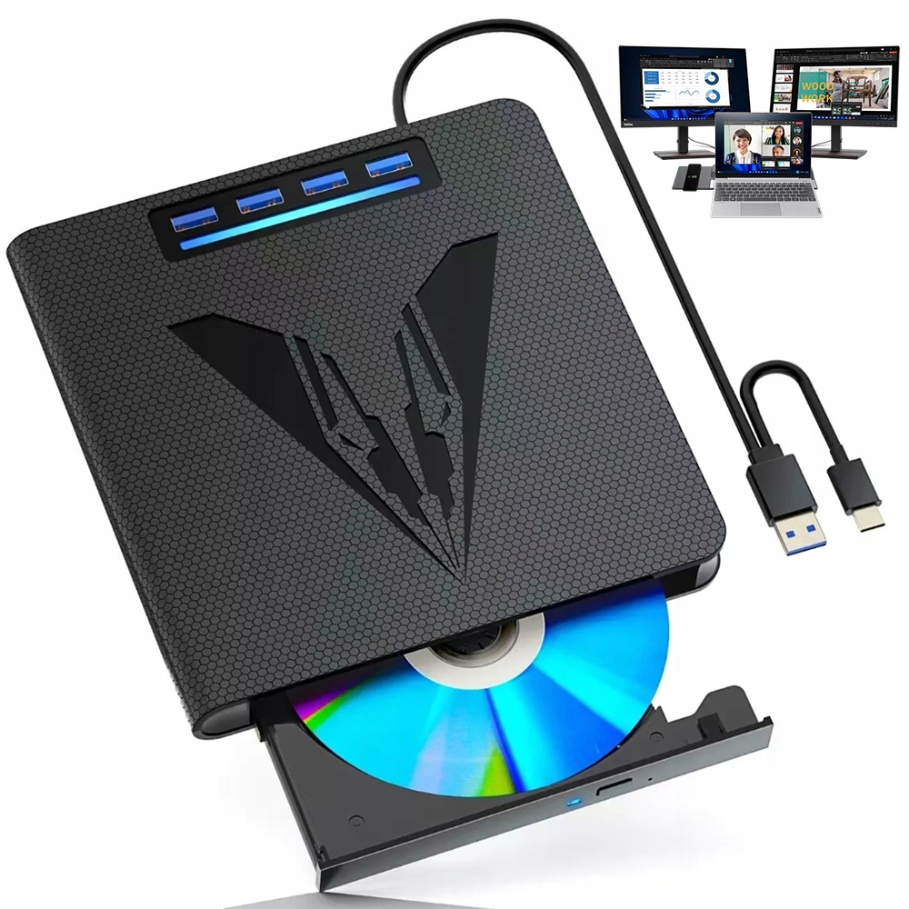 Zewnętrzny Napęd CD Do Windows Przenośna Nagrywarka CD Zewnętrzny Napęd DVD