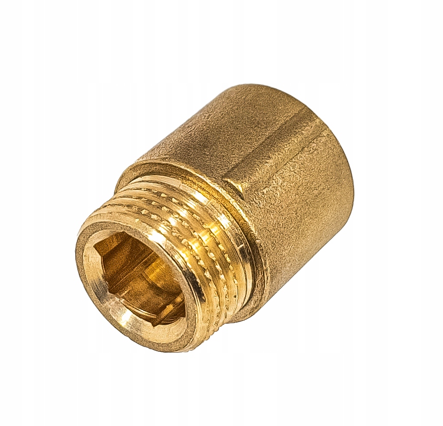 PRZEDŁUŻKA WYDŁUŻKA MOSIĘŻNA Ø 1/2" CALA Z/W DŁUGOŚĆ 20mm 2cm SOLIDNA MOCNA Zastosowanie wodociągowe