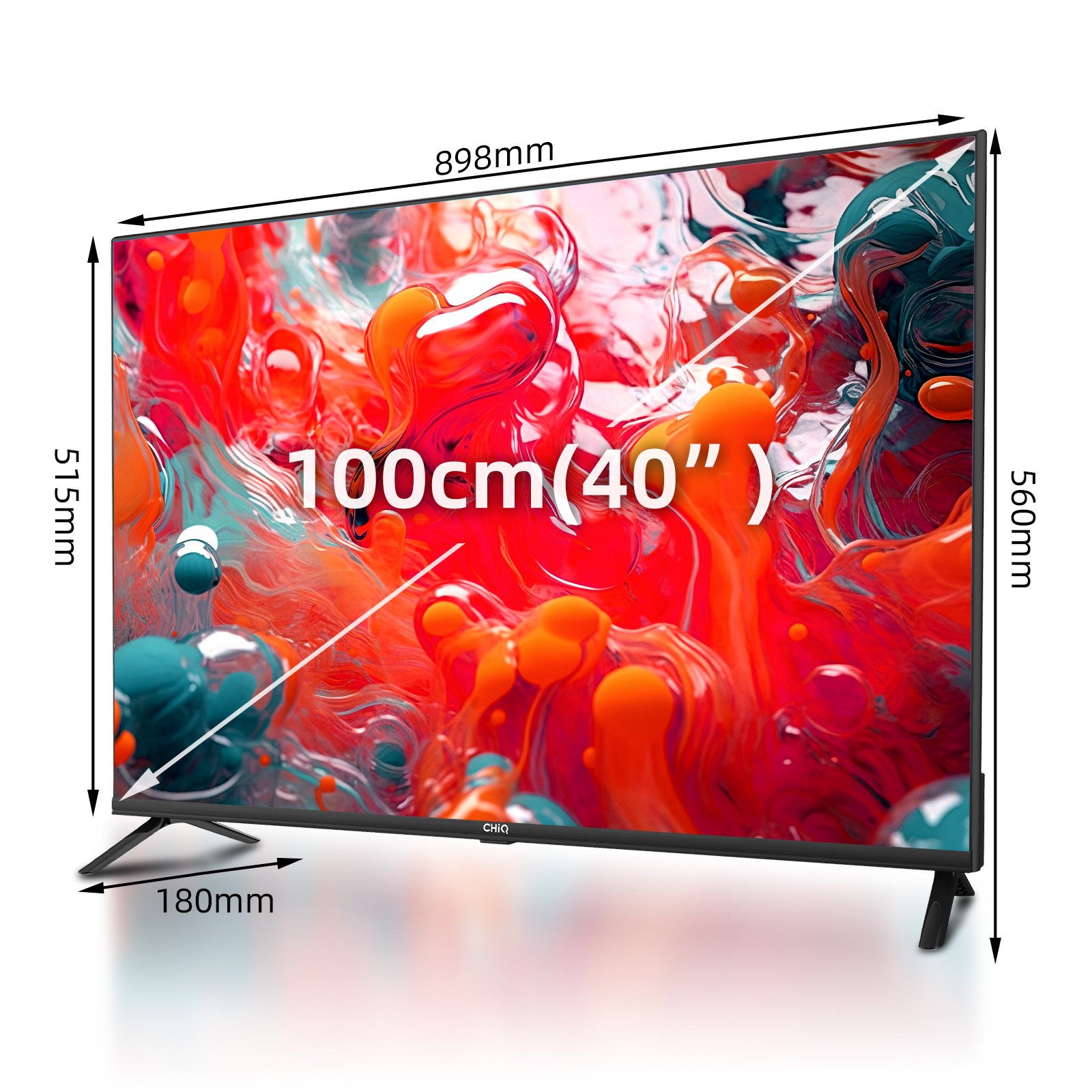 Outlet Telewizor QLED CHiQ L40QH7G 40" Full HD czarny Typ telewizora QLED