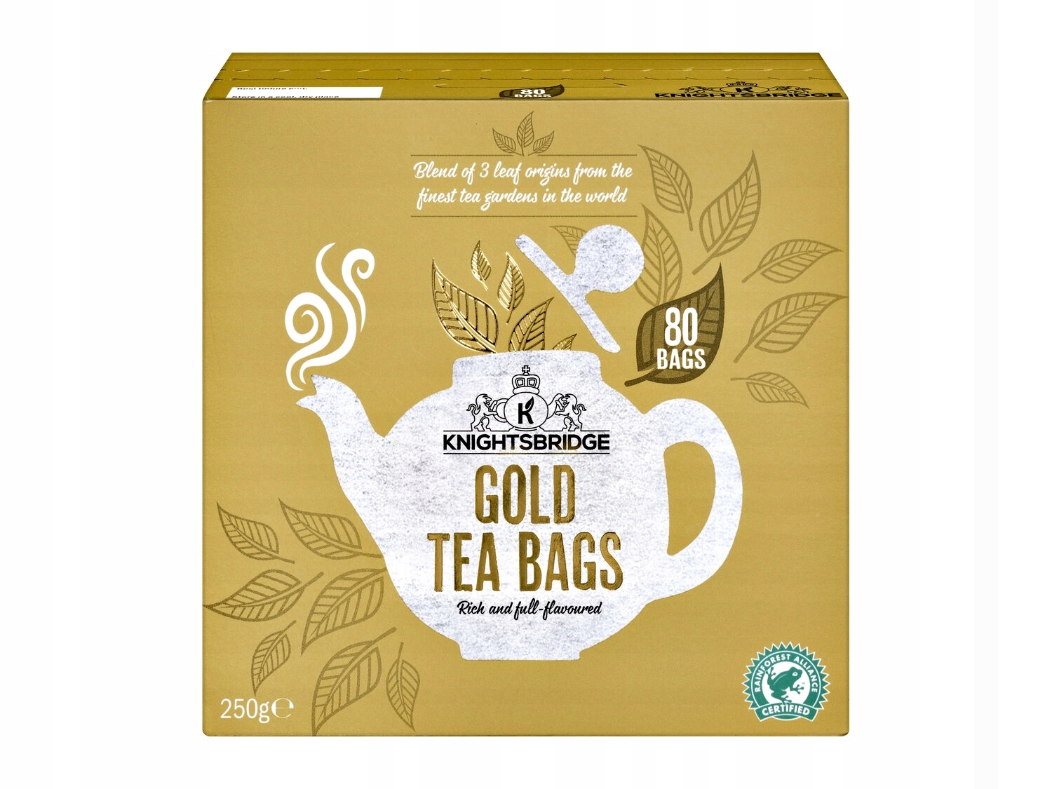 KNIGHTSBRIDGE GOLD TEA BAGS HERBATA 80 tor. 250g 15093688876 Allegro.pl