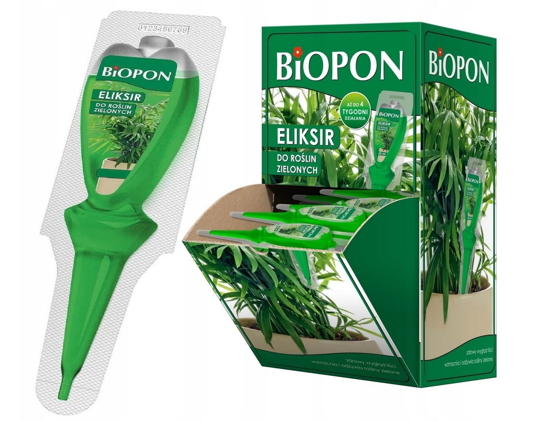 36x Biopon Eliksir do Zielonych Roślin 40 ML Nawóz Odżywka