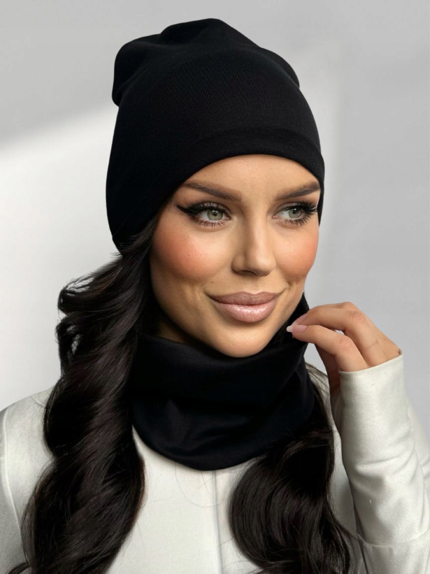 KOMPLET DAMSKI CZAPKA KOMIN WIOSNA JESIEŃ CIENKI LEKKI WYGODNY SPORT KOLORY Płeć kobieta