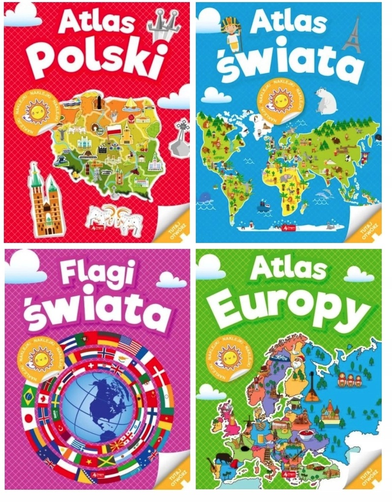Zestaw Atlasy i Flagi 4w1 Zabawa I Nauka