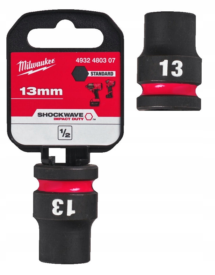 

Milwaukee Nasadka Udarowa 1/2" 13mm krótka