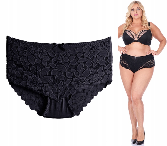 

Majtki Wyszczuplające Damskie Figi Koronkowe Size+