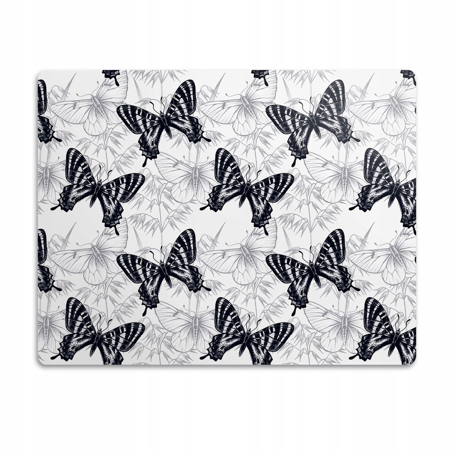 Podložka pod záchod pro kočky Motýli černá 60x40 cm