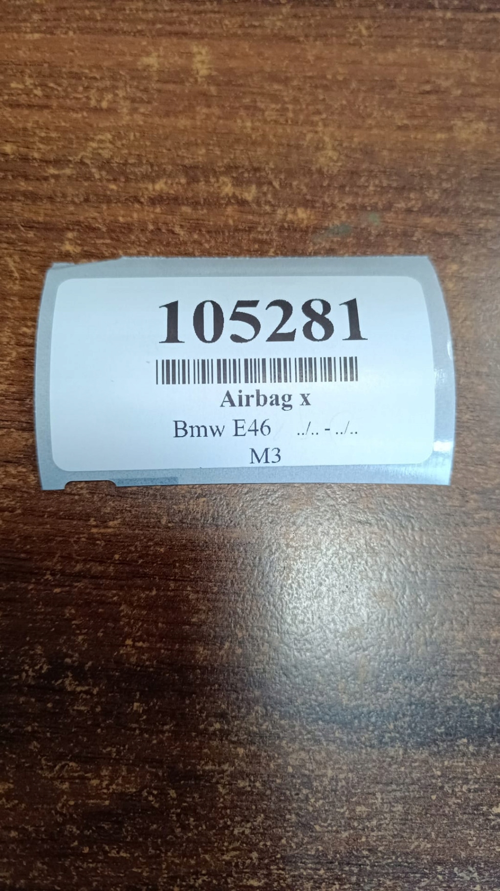 BMW E46 airbag AIR BAG driver´s