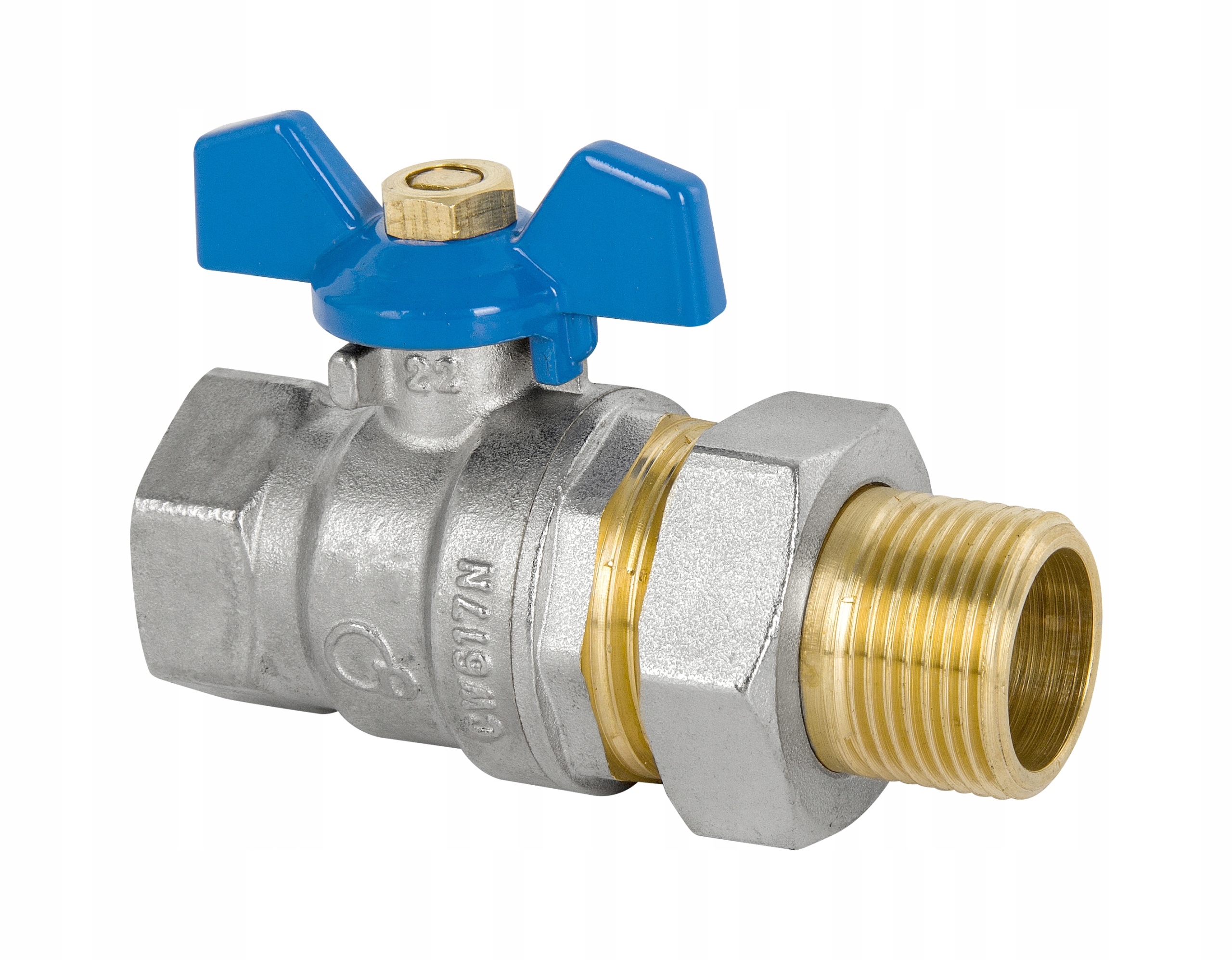 ZAWÓR KULOWY ZE ŚRUBUNKIEM MOCNY MOTYLEK 5/4 CALA