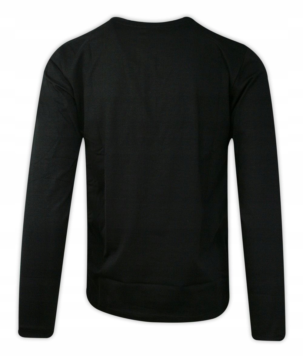 Czarny T-shirt long sleeve -JUST YUPPI- M Rozmiar M