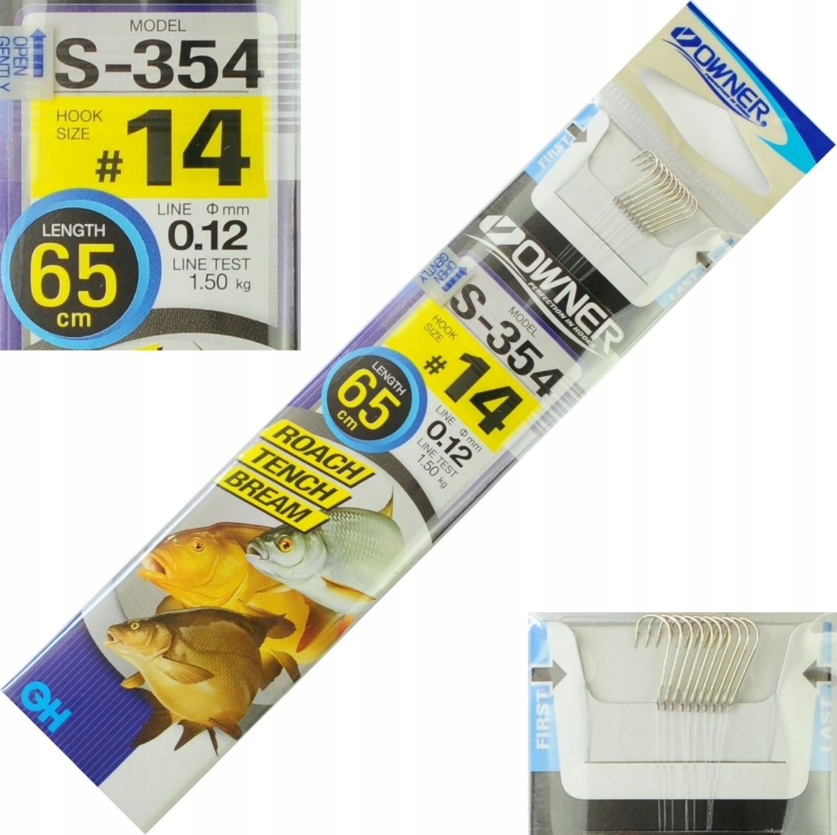 r.14 Haczyki z przyponem wiązane Owner Chika S354