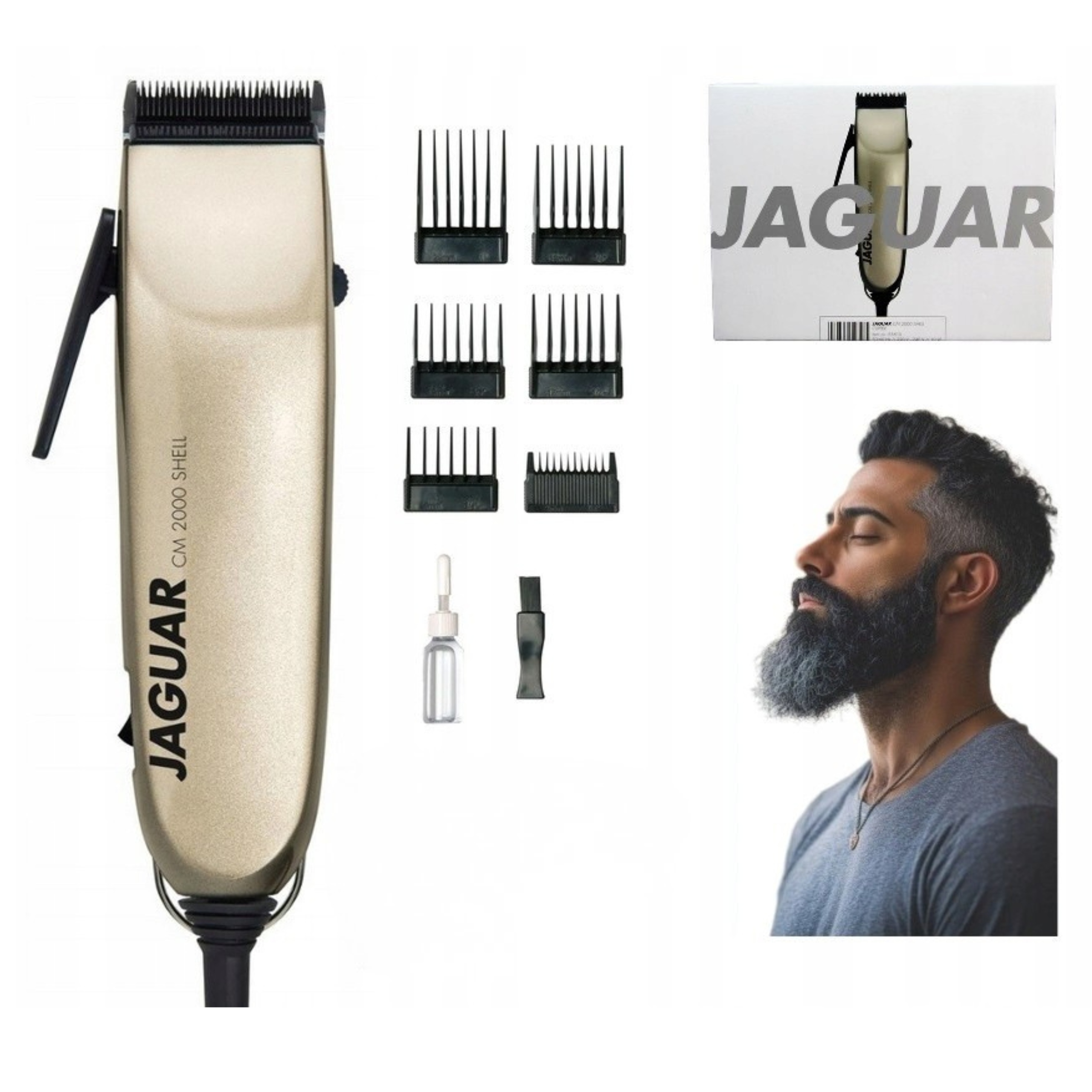 Maszynka do strzyżenia Włosów Jaguar CM 2000 Shell Przewodowa Profesjonalna