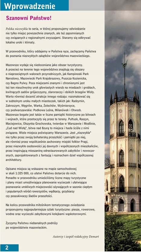 WOJEWÓDZTWO MAZOWIECKIE PRZEWODNIK + ATLAS DEMART Tytuł Przewodnik Mazowieckie