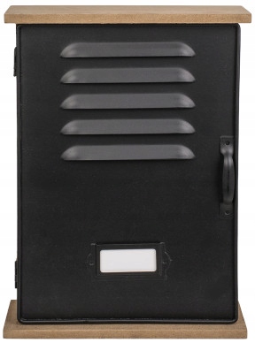 

Drewniana Szafka Skrzynka Na Klucze Metalowy Front