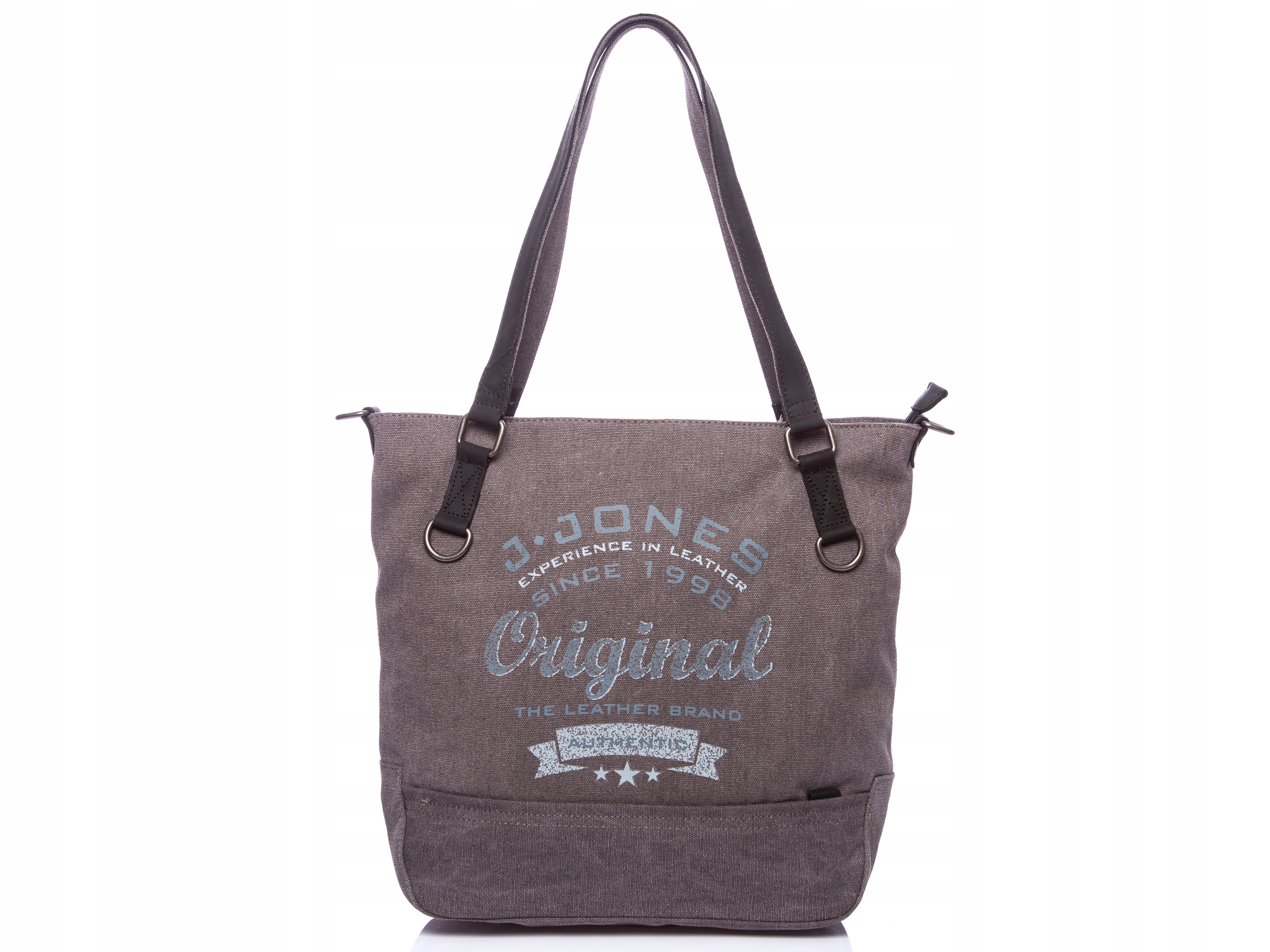 

Torba Damska Płócienna Ze Skórą Shopperka A4 Duża