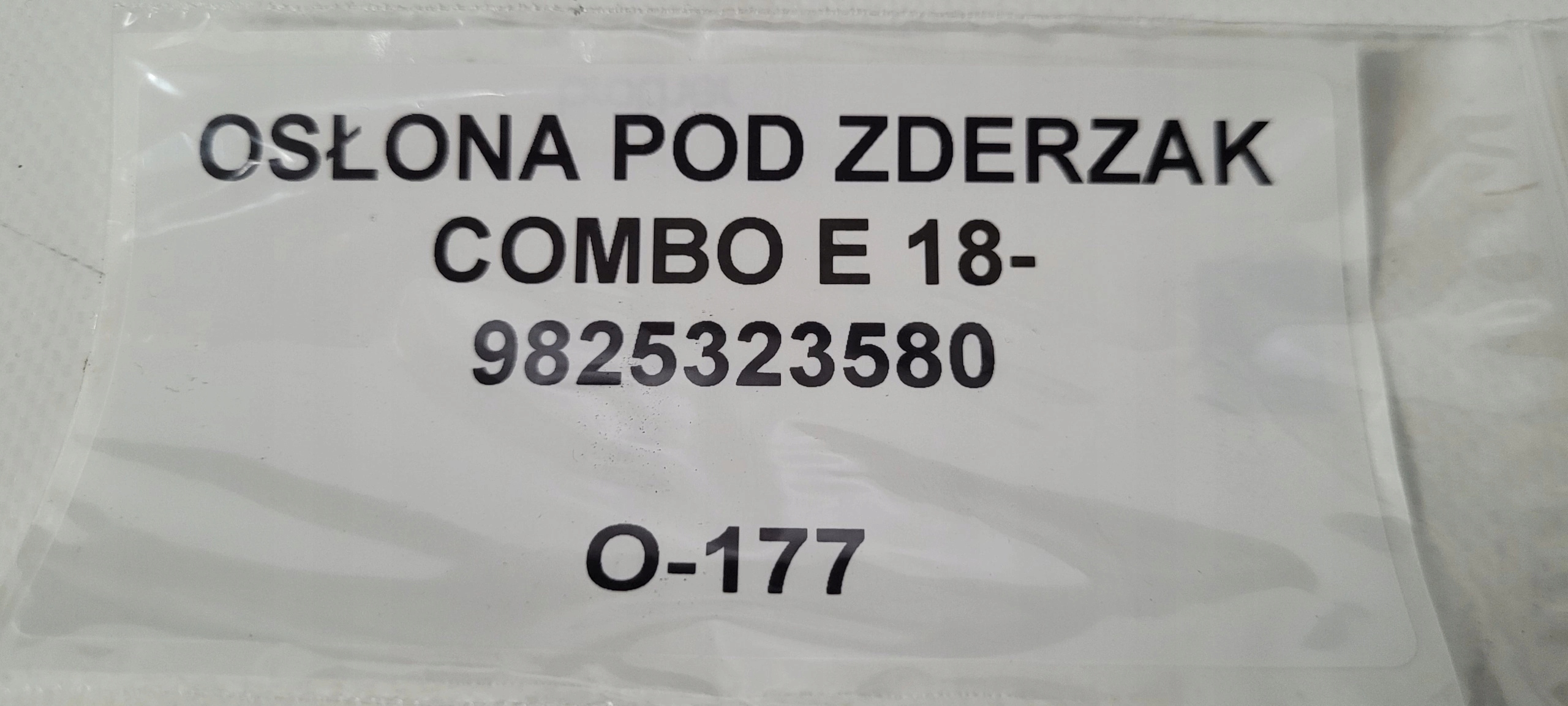 cover below bumper COMBO E 18- 9825323580 original