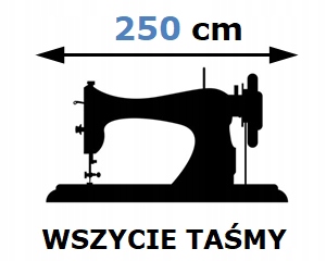 

Usługa wszycia taśmy do firany o szer. 250cm