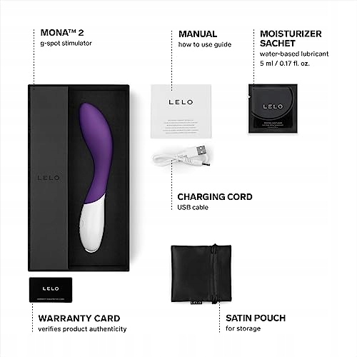 LELO MONA 2 Wibrator G Punkt Dla Kobiet Bezprzewodowy Masażer Fioletowy — miniatura 5