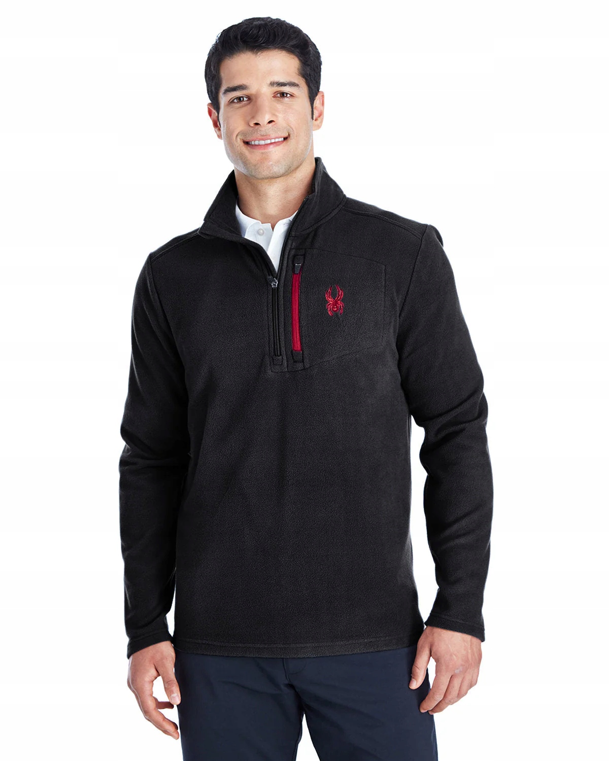Spyder Zip Pullover teplá pánská sportovní mikina bez kapuce L