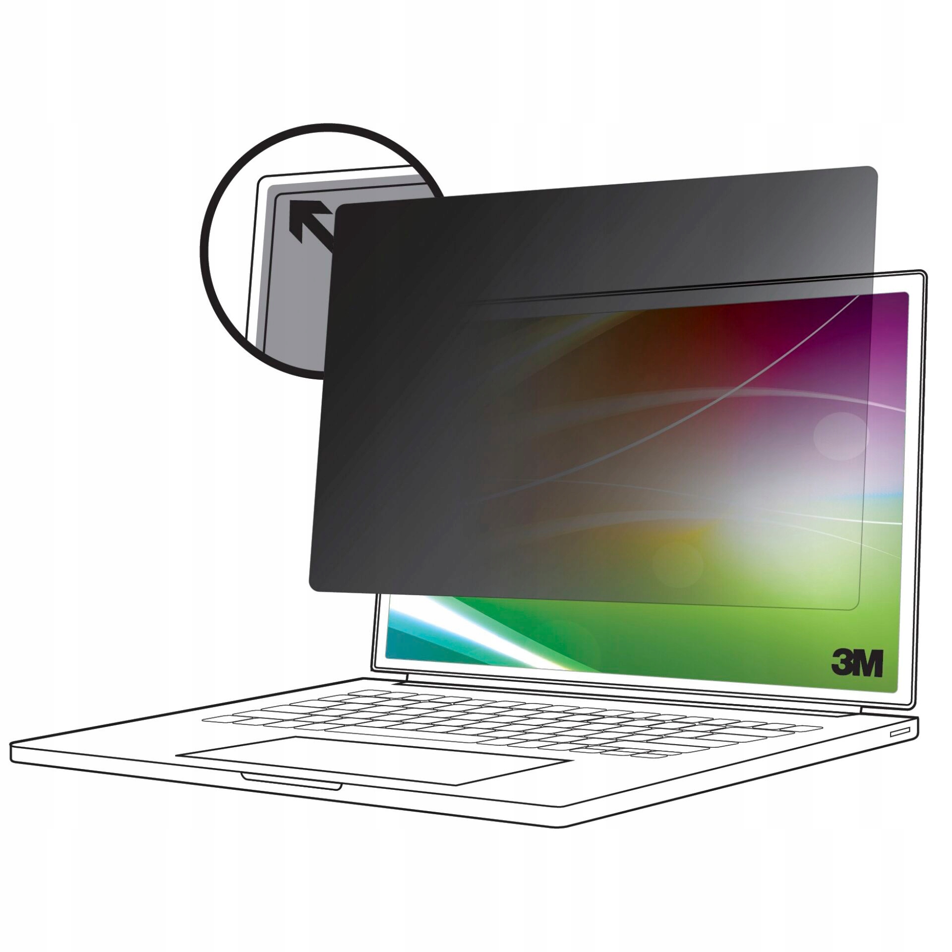 3M Bright Screen Privacy Filter BP140W1E