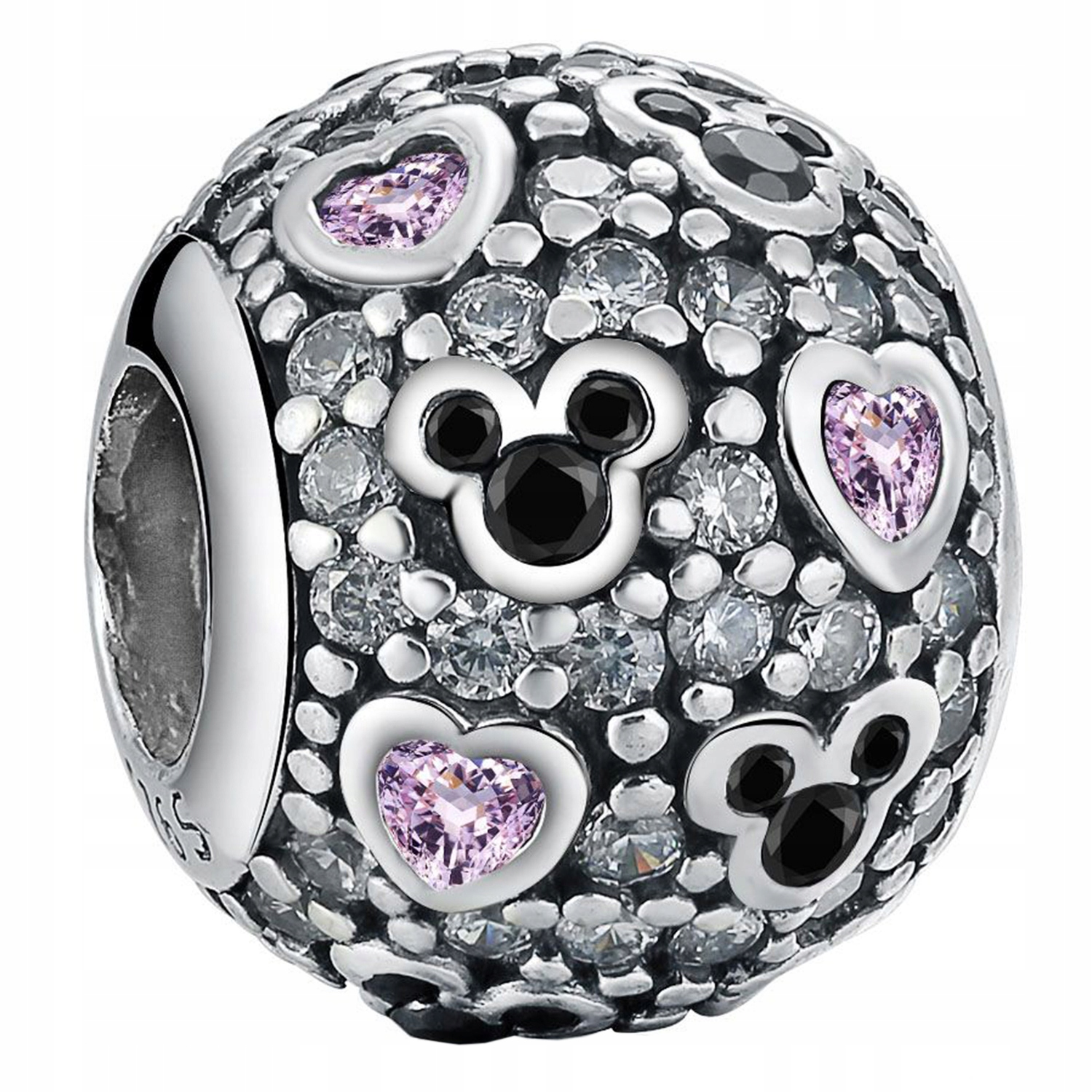 

Charms koralik serce myszka minnie srebro 925