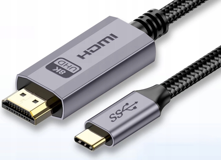 Kabel Usb C do Hdmi 2.1 8K 60Hz Adapter Typ C-hdmi Quotech, 1m
